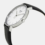 Everytime Unisex Quartz Silver Dial Analog Leather Watch T1096101603100