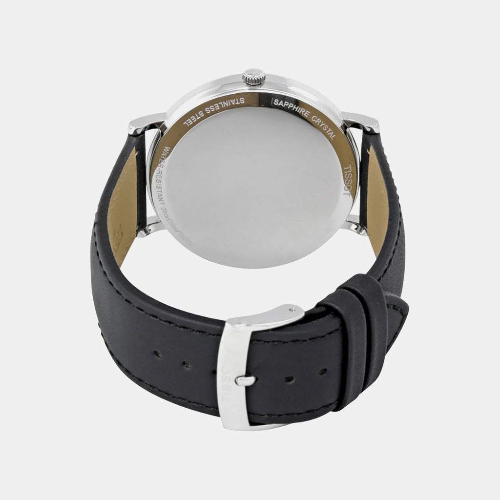 Everytime Unisex Quartz Silver Dial Analog Leather Watch T1096101603100