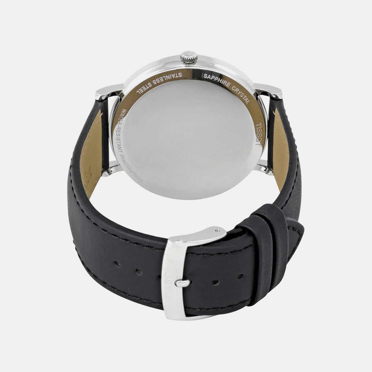Everytime Unisex Quartz Silver Dial Analog Leather Watch T1096101603100