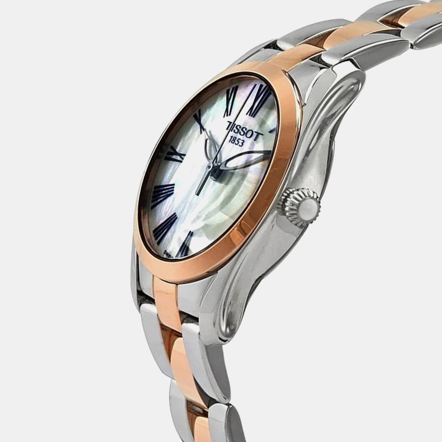 T-Wave Women Quartz Mother Of Pearl Dial Analog Stainless Steel Watch T1122102211301