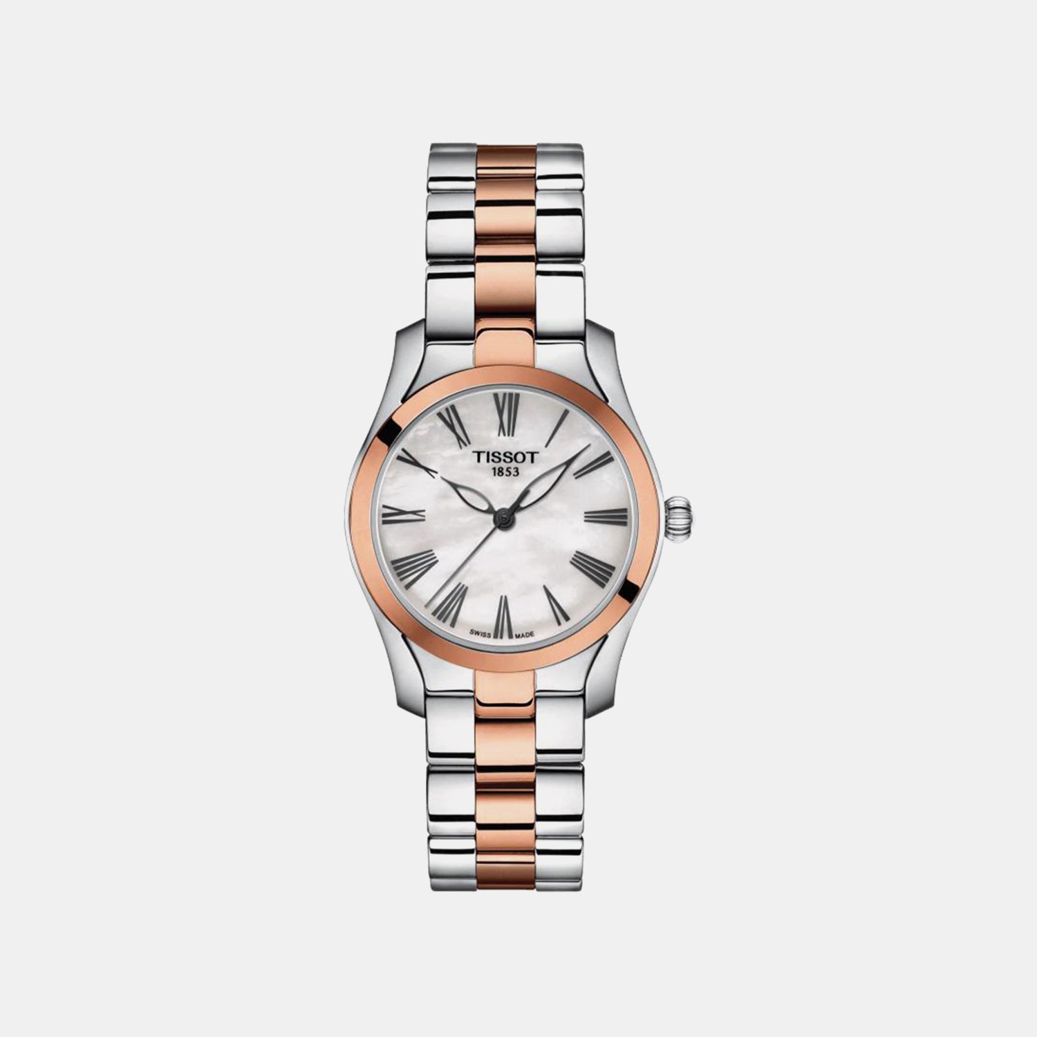 T-Wave Women Quartz Mother Of Pearl Dial Analog Stainless Steel Watch T1122102211301