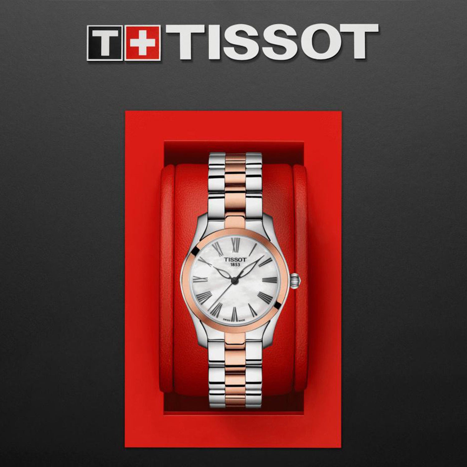 T-Wave Women Quartz Mother Of Pearl Dial Analog Stainless Steel Watch T1122102211301