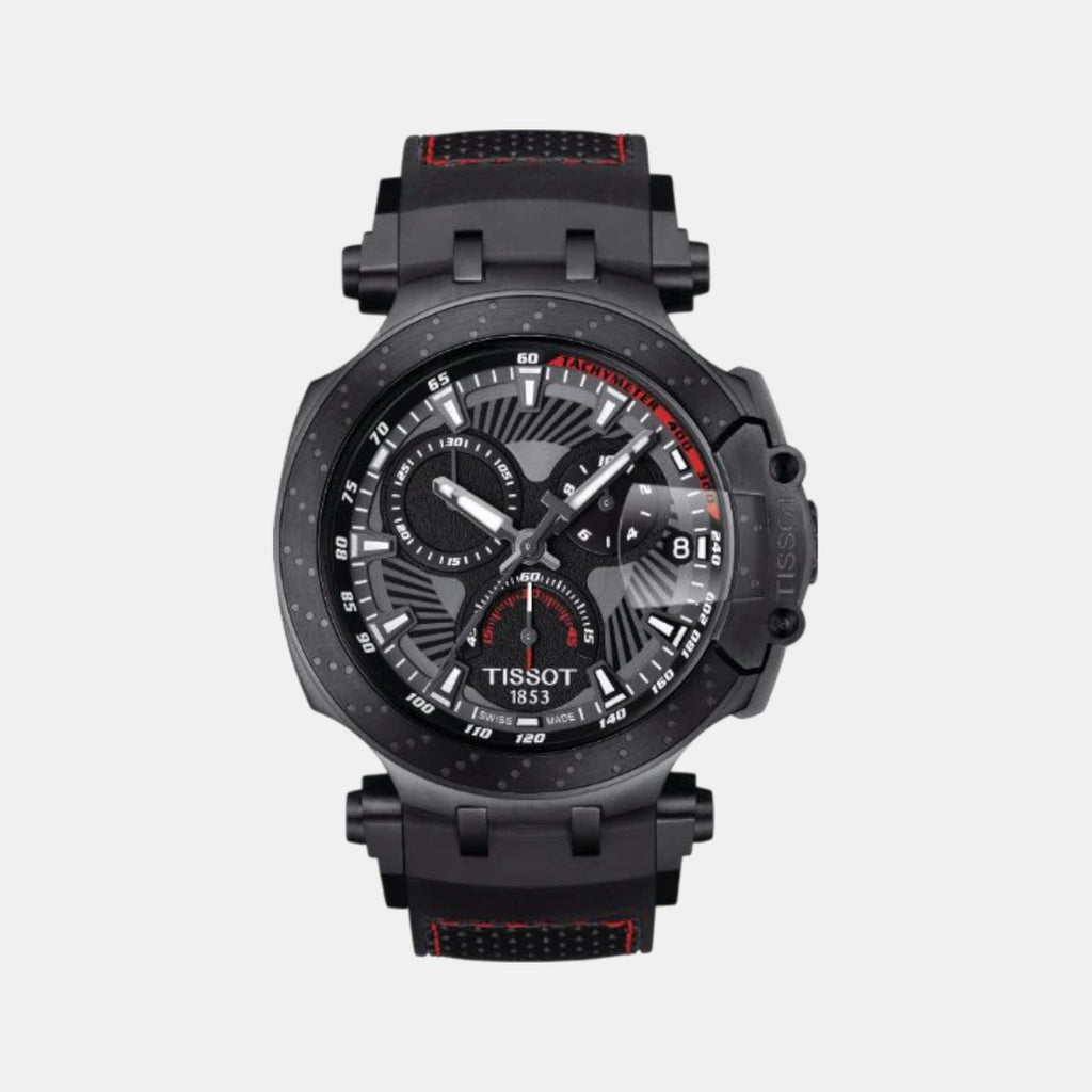 T-Race Men Quartz Grey Dial Chronograph Synthetic Watch T1154173706104