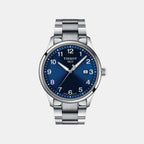 Tissot Gentleman Men Quartz Blue Dial Analog Stainless Steel Watch T1164101104700