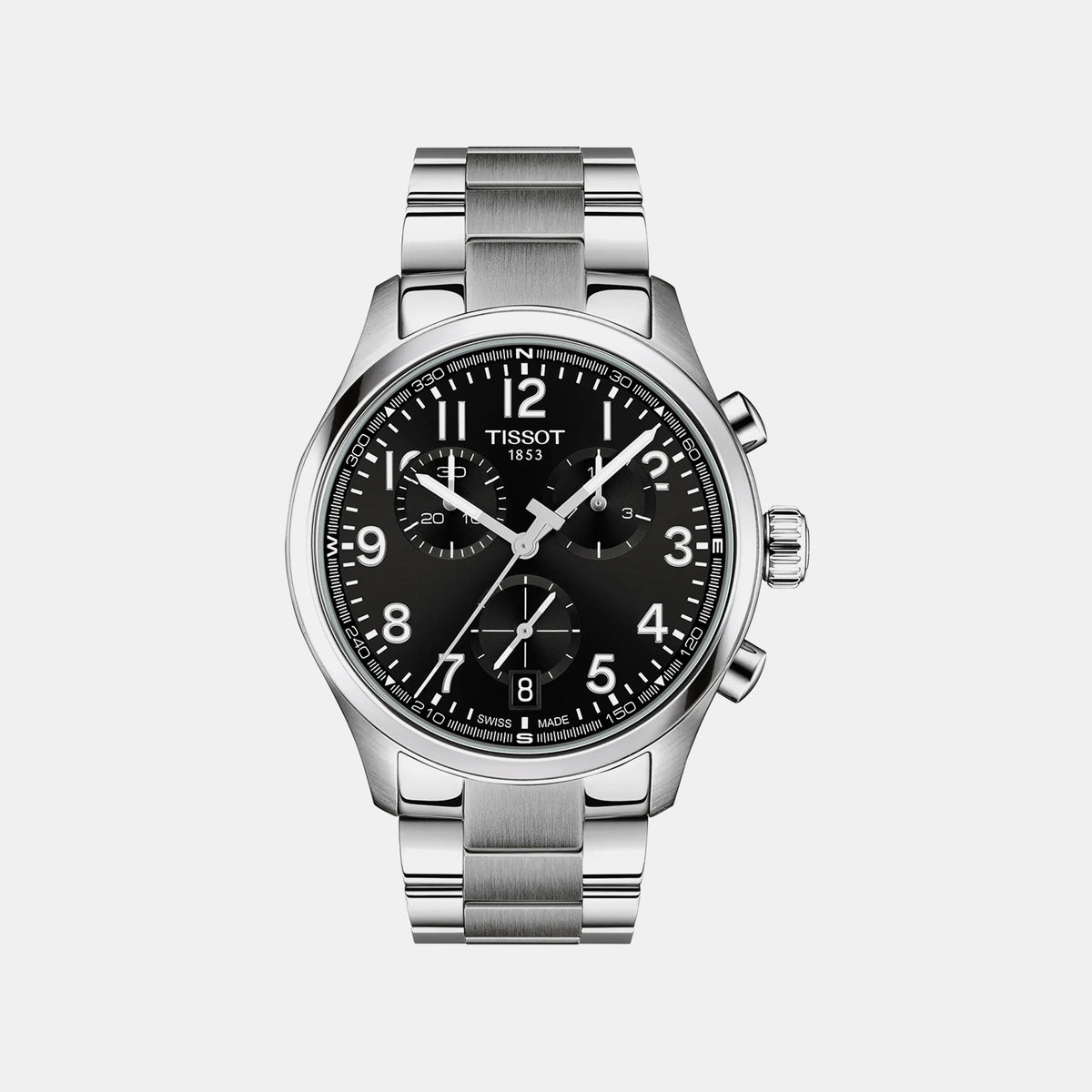 Tissot XL Men Quartz Black Dial Analog Stainless Steel Watch T1164171105200
