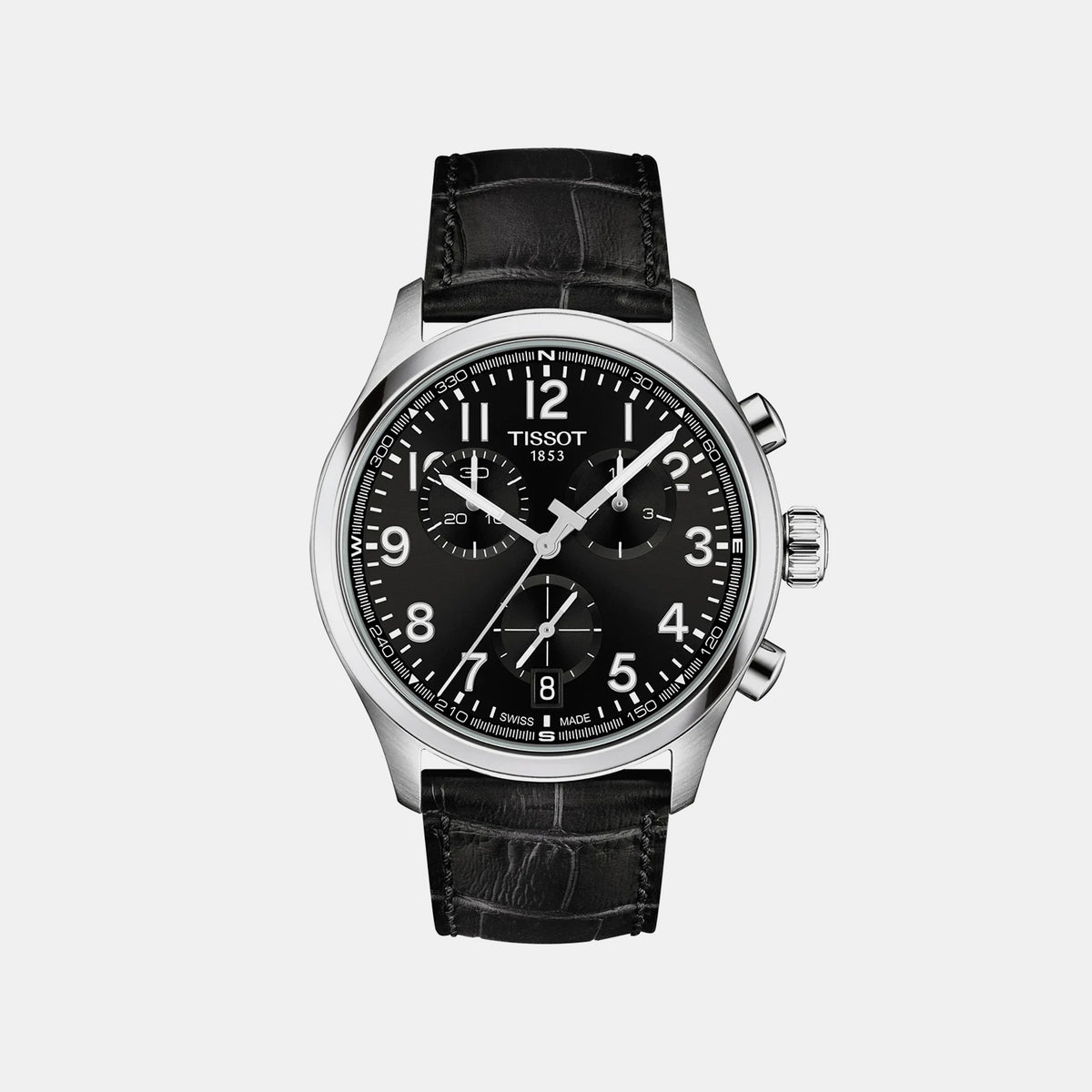Tissot Xl Men Quartz Black Dial Chronograph Leather Watch T1164171605200
