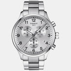 Chrono Xl Classic Men Quartz Silver Dial Chronograph Stainless Steel Watch T1166171103700