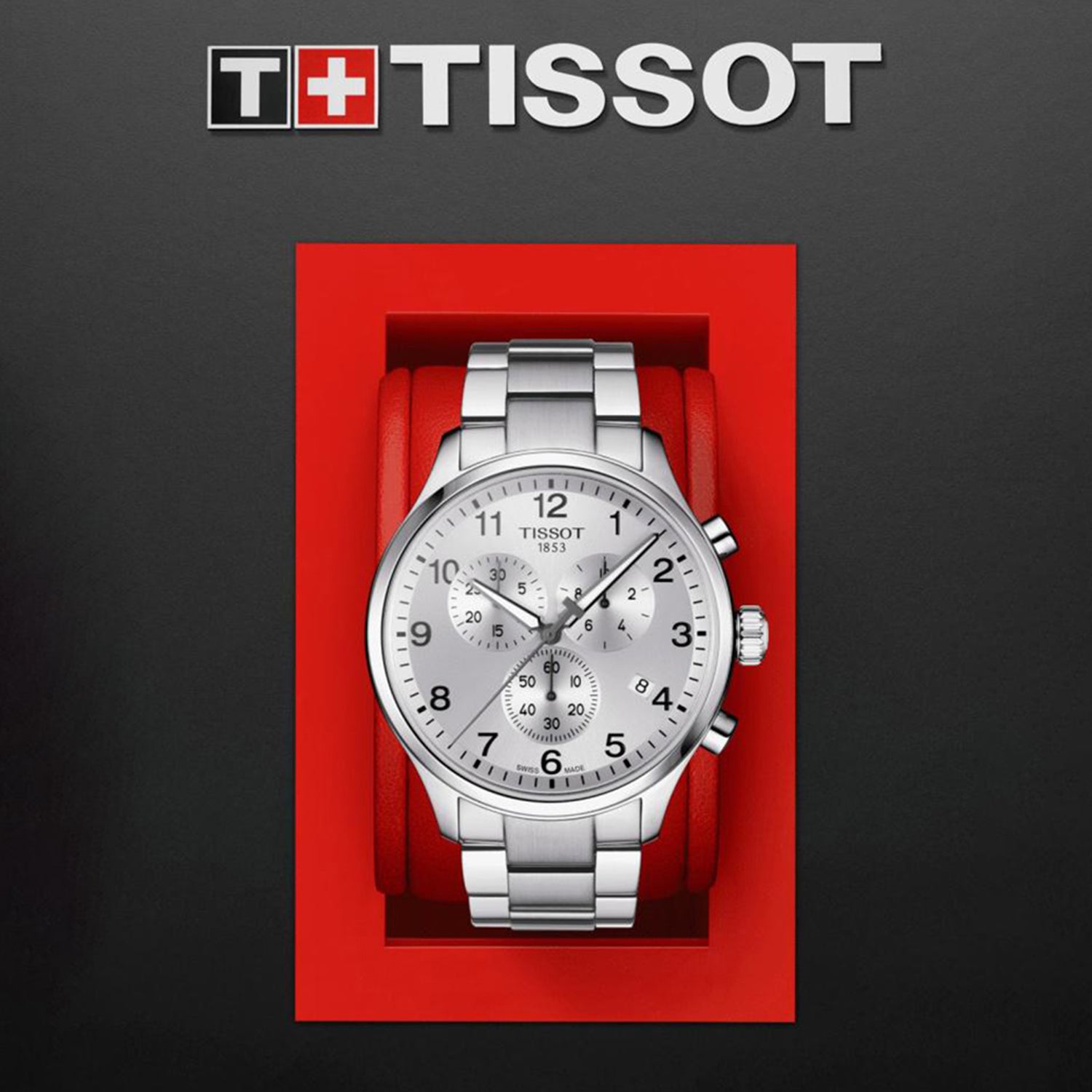 Chrono Xl Classic Men Quartz Silver Dial Chronograph Stainless Steel Watch T1166171103700