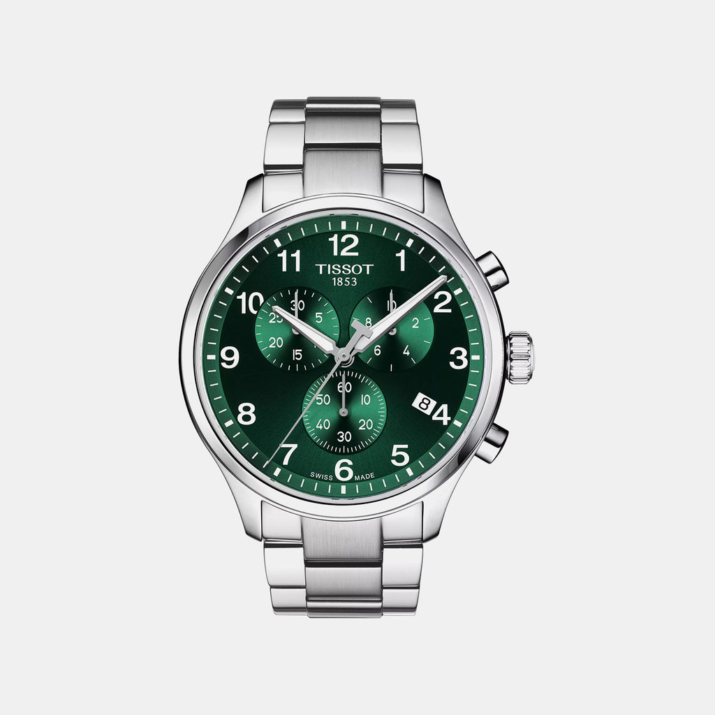 Chrono XL Men Quartz Green Dial Chronograph Stainless Steel Watch T1166171109200