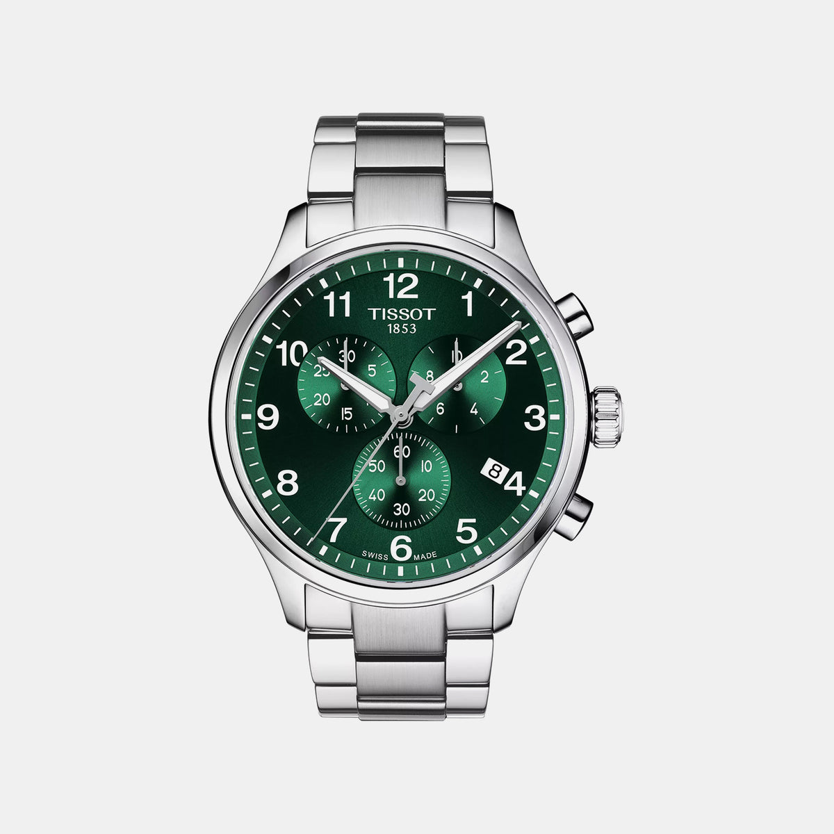 Tissot XL Men Quartz Green Dial Chronograph Stainless Steel Watch T1166171109200