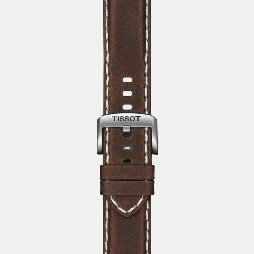 Tissot XL Men Quartz Blue Dial Chronograph Leather Watch T1166171604200
