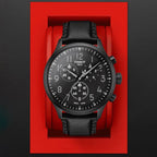 Tissot XL Men Quartz Black Dial Chronograph Leather Watch T1166173605200