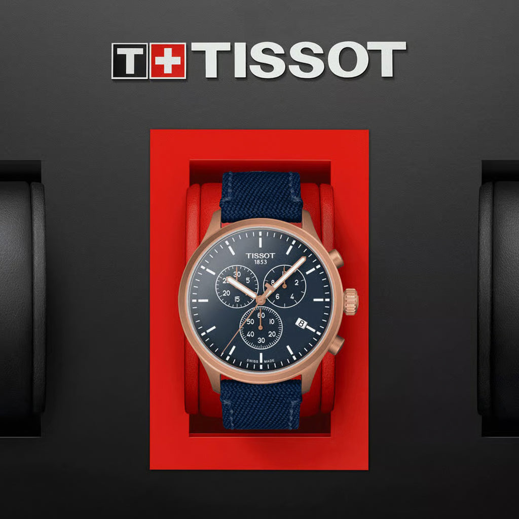 Tissot XL Men Quartz Blue Dial Analog Nylon Watch T1166173704100