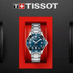 Seastar 1000 Women Quartz Blue Dial Analog Stainless Steel Watch T1202101104100