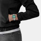 Seastar Women Quartz Green Dial Analog Stainless Steel Watch T1202101109100