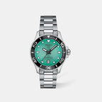 Seastar Women Quartz Green Dial Analog Stainless Steel Watch T1202101109100