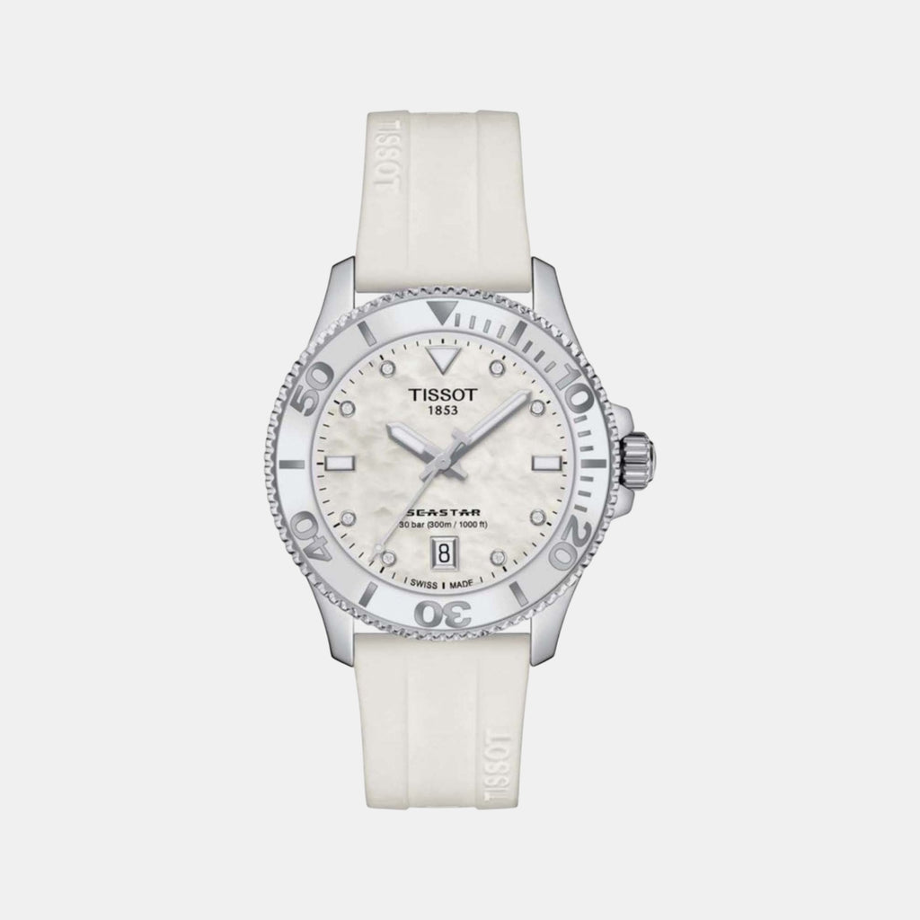 Seastar 1000 Unisex White Analog Silicon Watch T1202101711600