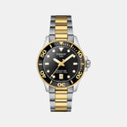 Seastar 1000 Unisex Quartz Black Dial Analog Stainless Steel Watch T1202102205100