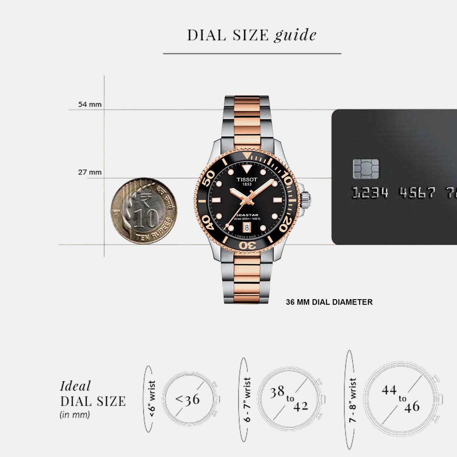 Seastar 1000 Women Quartz Black Dial Analog Stainless Steel T1202102205101