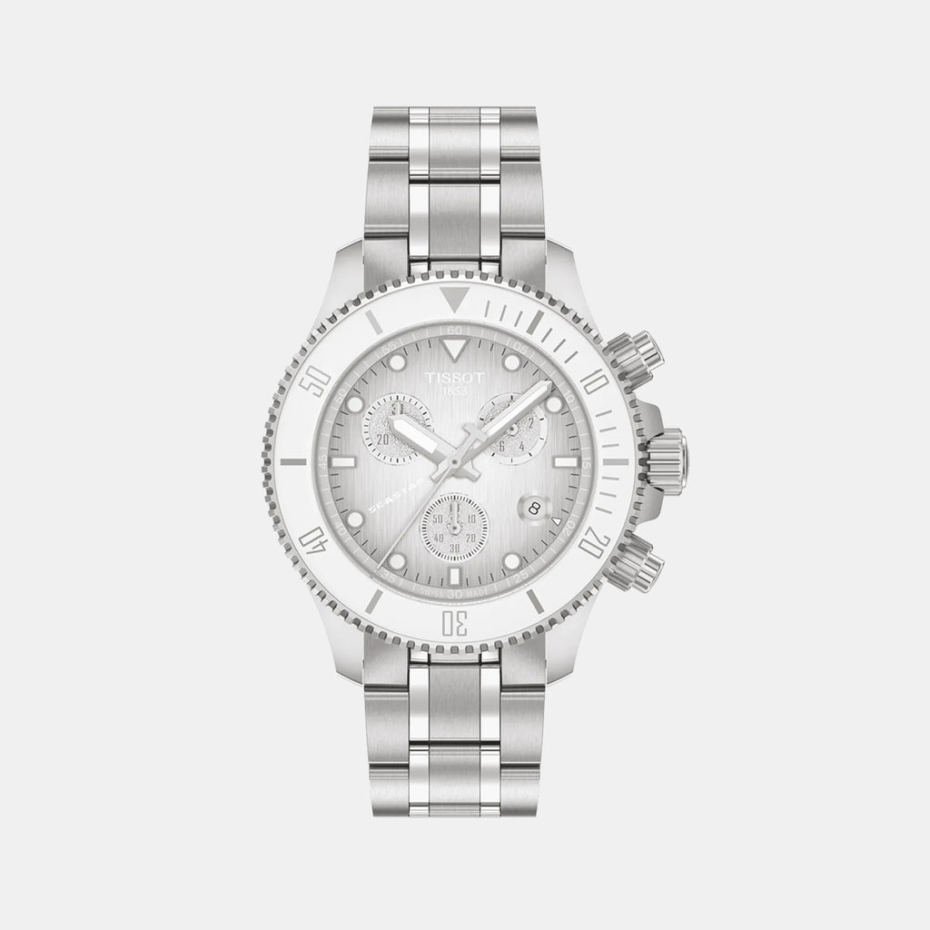 Seastar 1000 Women Quartz Grey Dial Chronograph Stainless Steel Watch T1202171101100