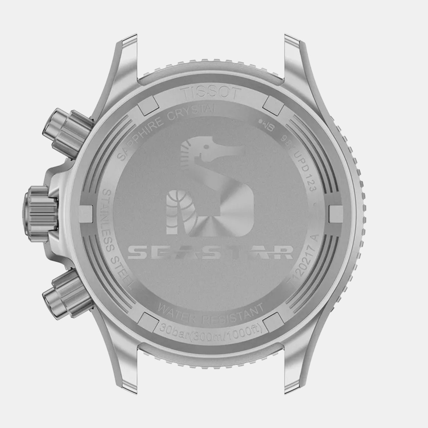 Seastar 1000 Men Quartz Black Dial Chronograph Stainless Steel Watch T1202171106100