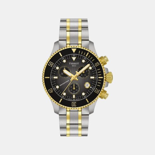 Seastar 1000 Men Quartz Black Dial Chronograph Stainless Steel Watch T1202172206100