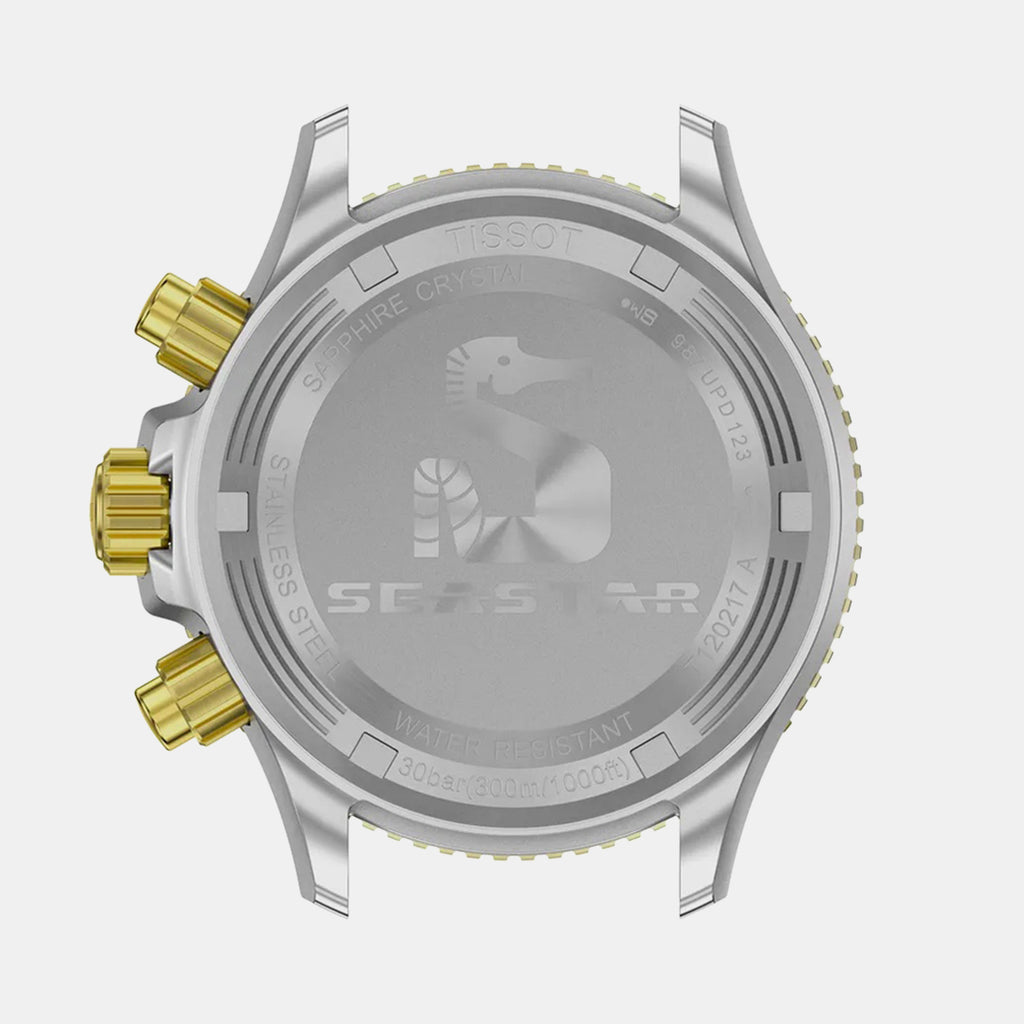Seastar 1000 Men Quartz Black Dial Chronograph Stainless Steel Watch T1202172206100