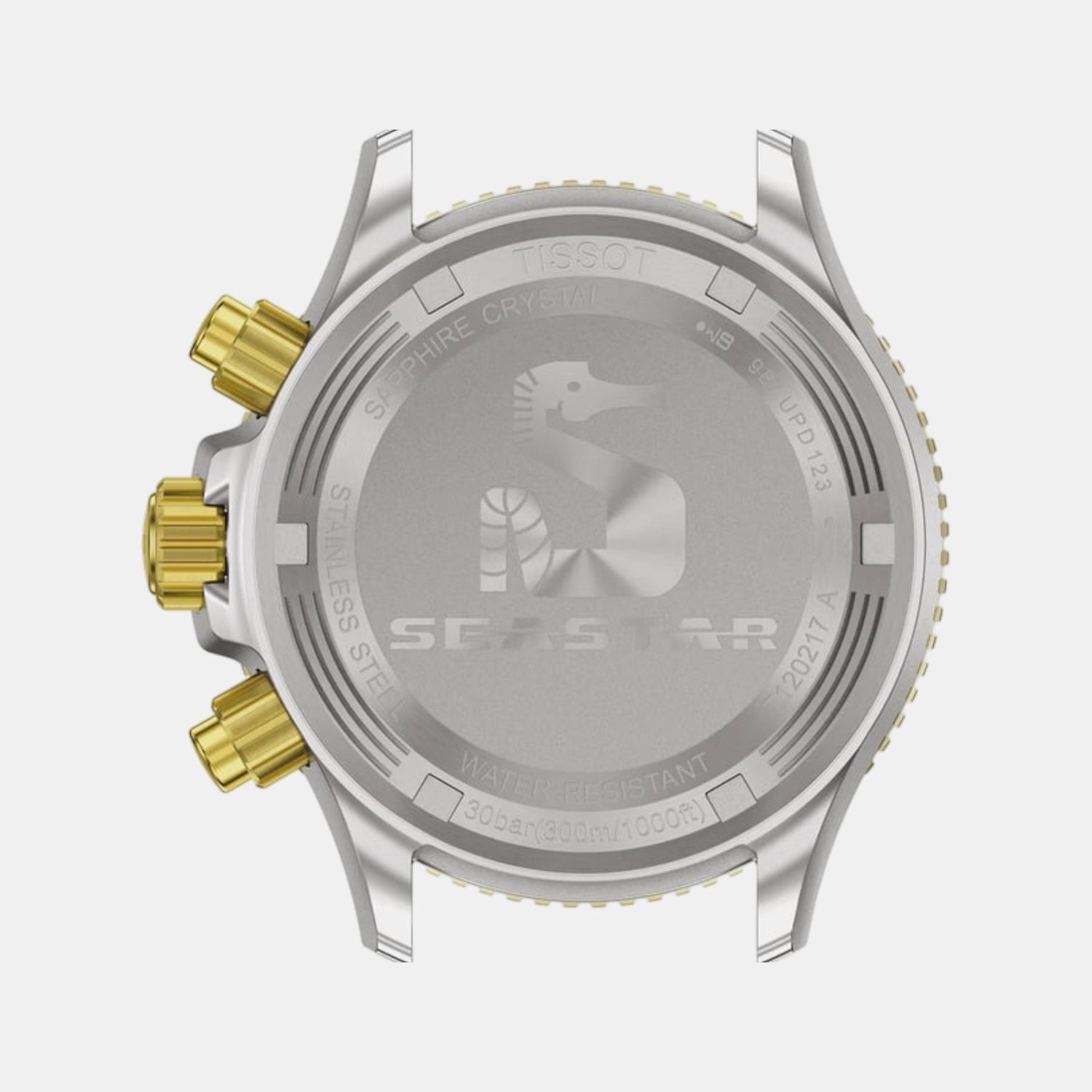 Seastar 1000 Men Quartz Black Dial Chronograph Stainless Steel Watch T1202172206100