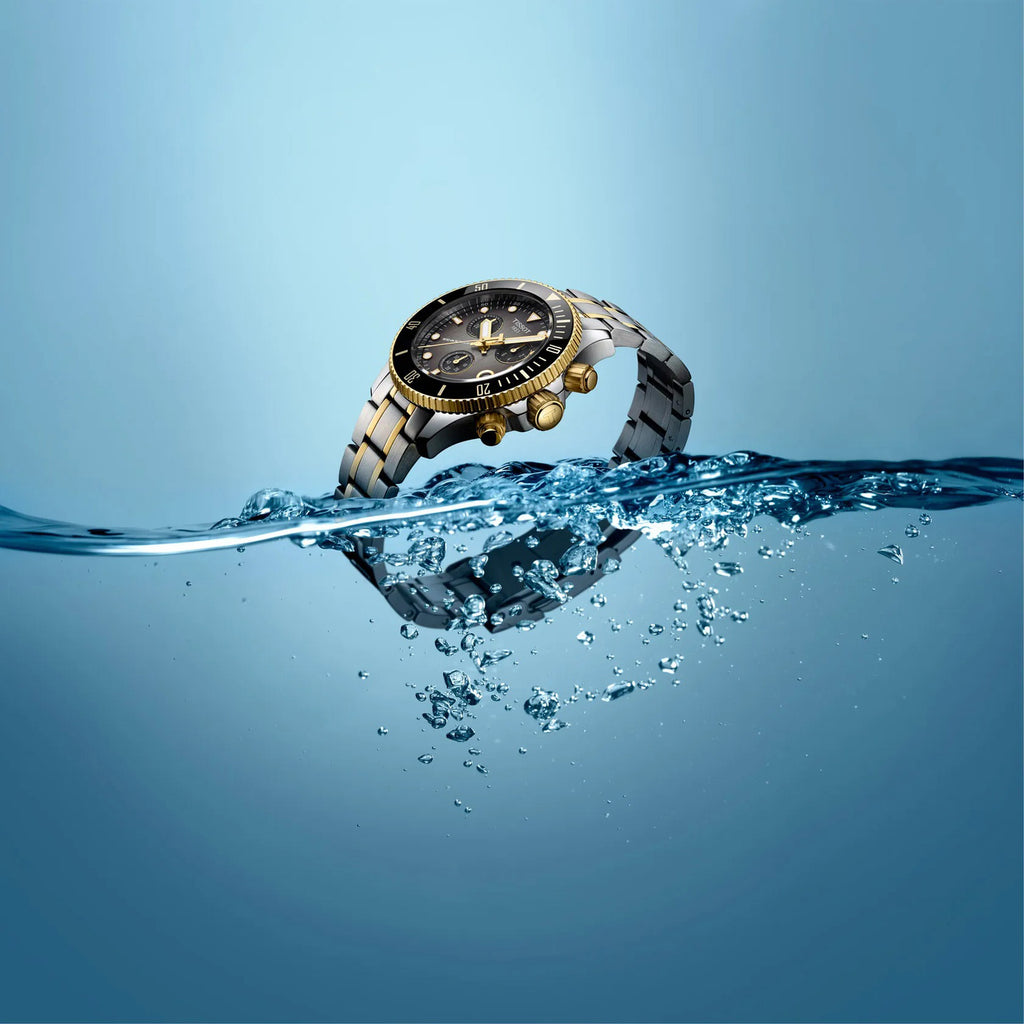 Seastar 1000 Men Quartz Black Dial Chronograph Stainless Steel Watch T1202172206100