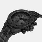 Seastar 1000 Unisex Quartz Black Dial Chronograph Silicone Watch T1202173306100