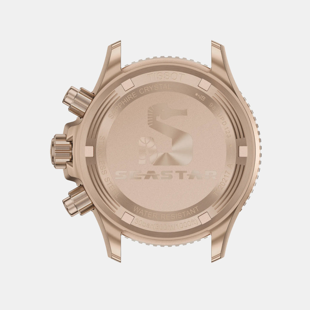 Seastar 1000 Unisex Quartz Turquoise Dial Chronograph Silicone Watch T1202173704100