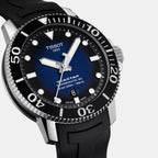 Seastar Men Automatic Blue Dial Analog Rubber Watch T1204071704100