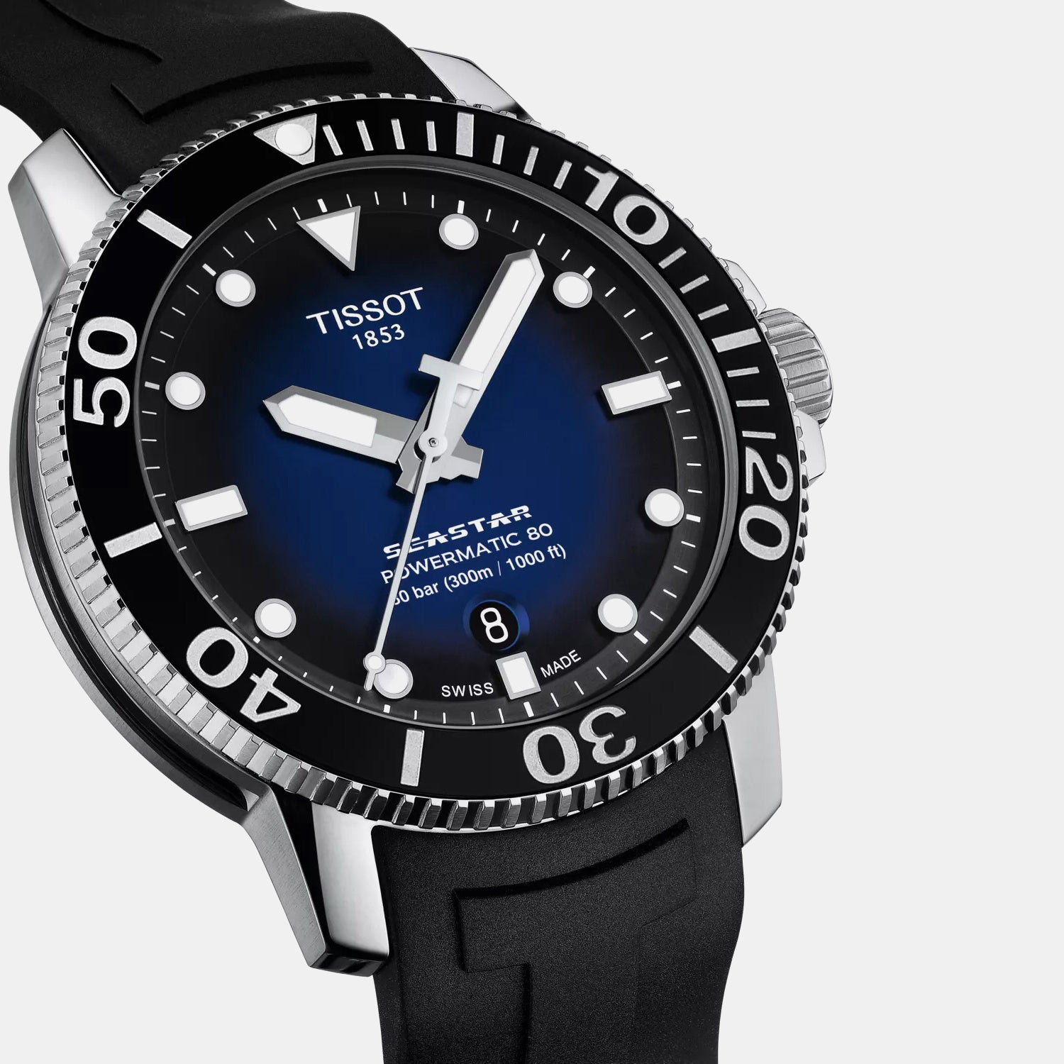 Seastar Men Automatic Blue Dial Analog Rubber Watch T1204071704100
