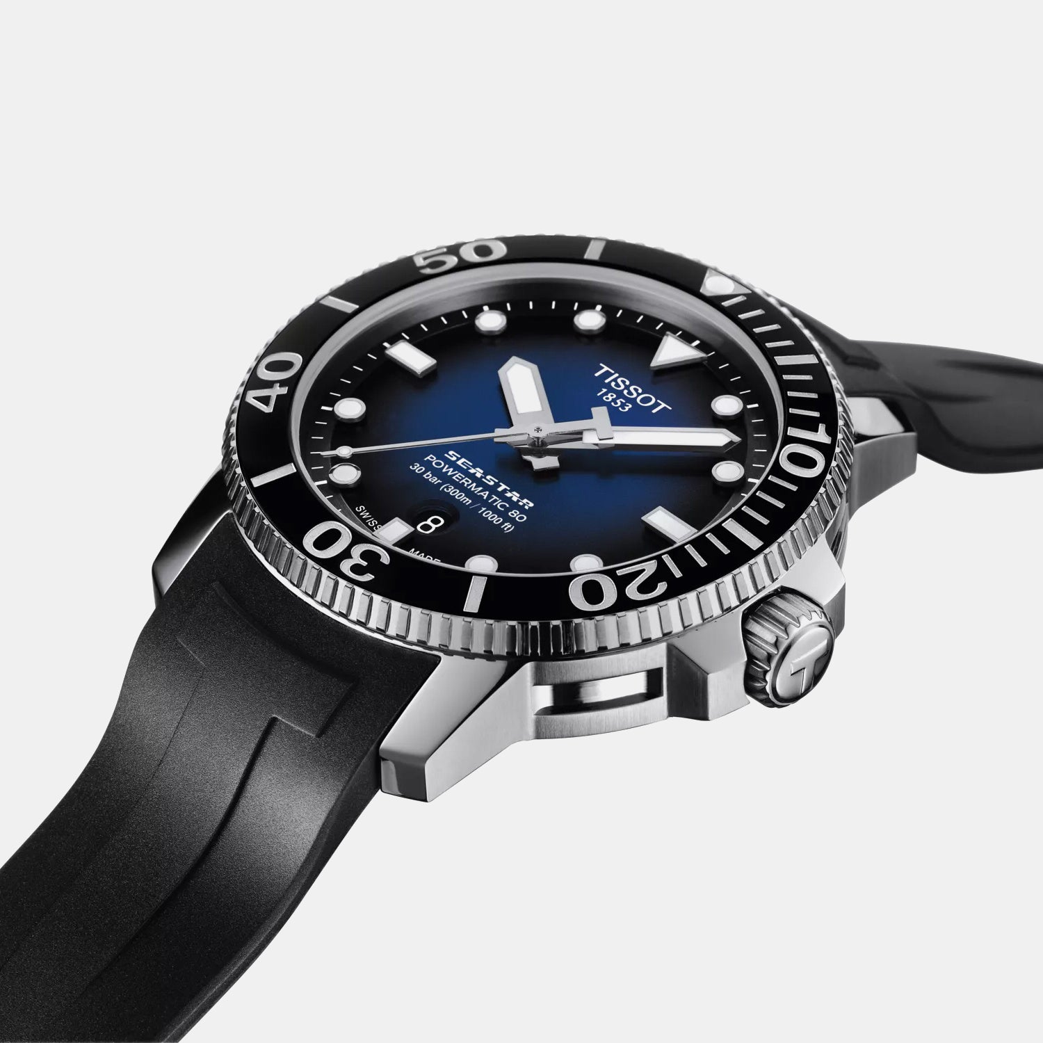 Seastar Men Automatic Blue Dial Analog Rubber Watch T1204071704100