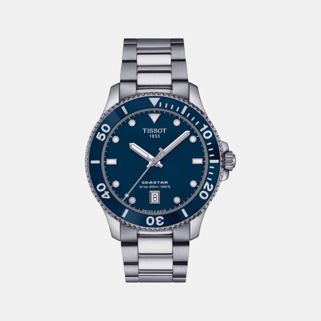 Seastar 1000 Men Quartz Blue Dial Analog Stainless steel Watch T1204101104100