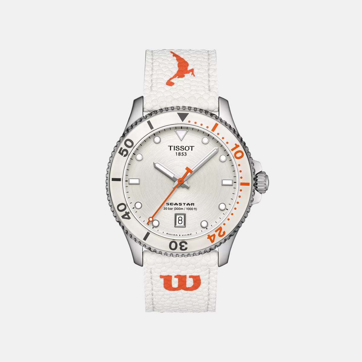 Seastar Unisex Quartz White Dial Analog Synthetic Watch T1204101701100