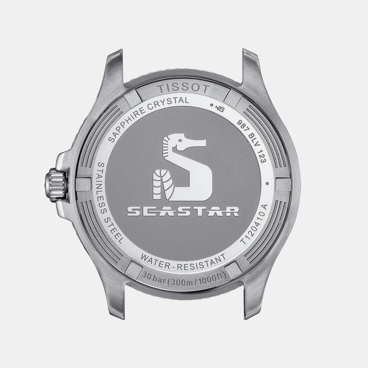 Seastar Men Quartz Black Dial Analog Stainless Steel Watch T1204102205100