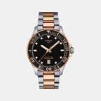Seastar 1000 Men Quartz Black Dial Analog Stainless Steel Watch T1204102205101