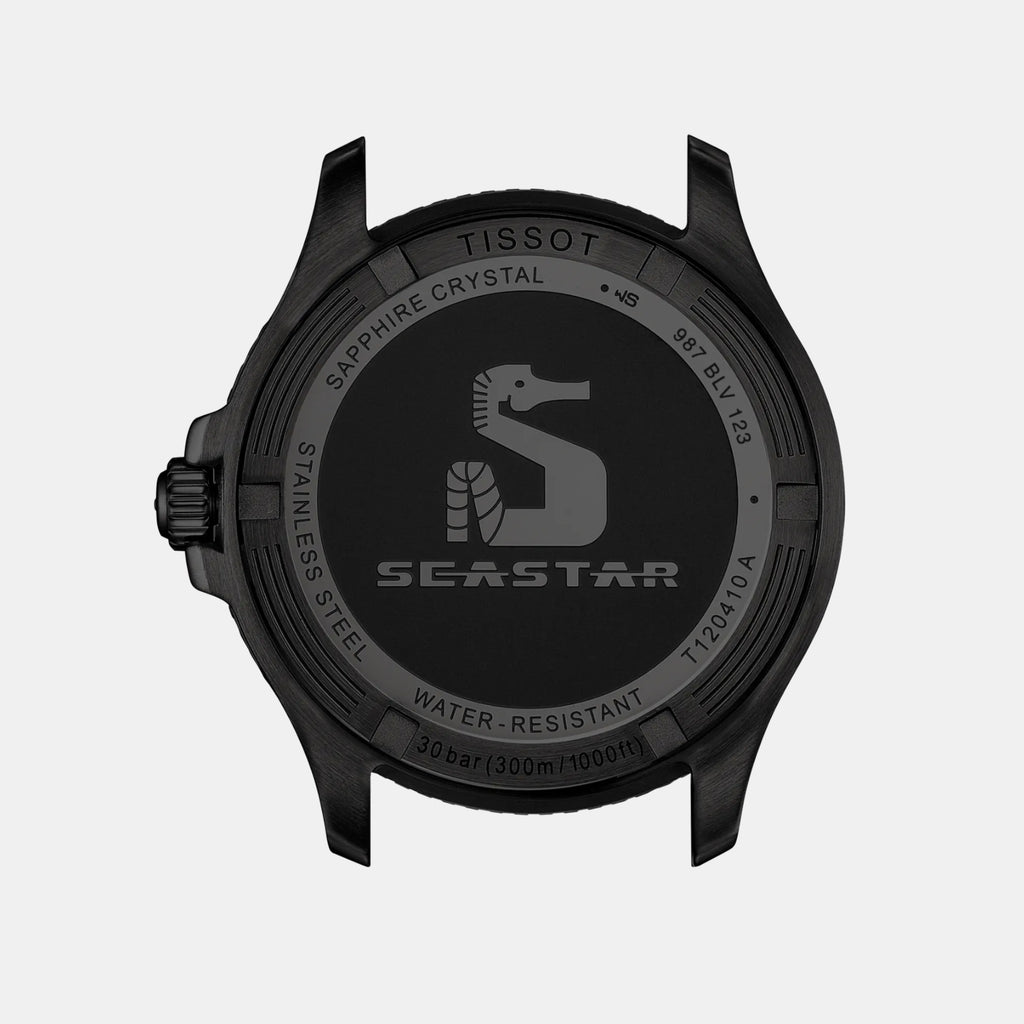 Seastar 1000 Men Quartz Graded Green-Black Dial Analog Stainless Steel Watch T1204103309100