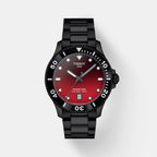 Seastar 1000 Men Quartz Graded Red-Black Dial Analog Stainless Steel Watch T1204103342100