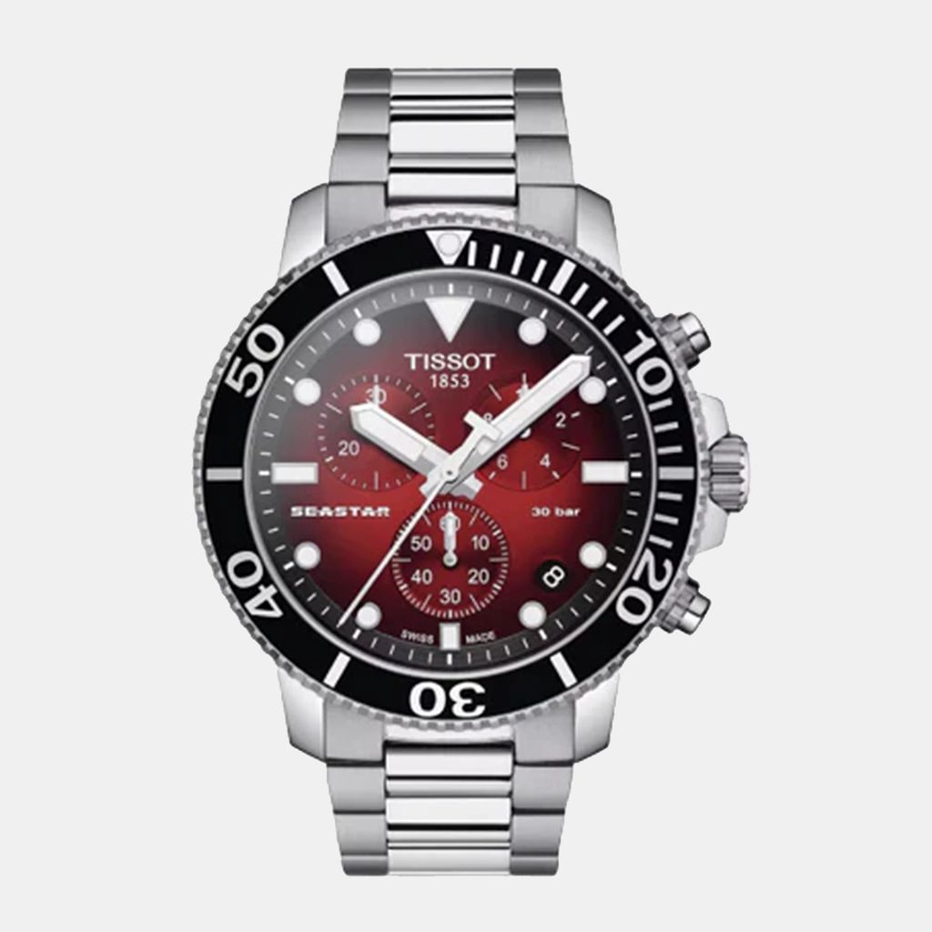 Tissot Round Red Chronograph watch