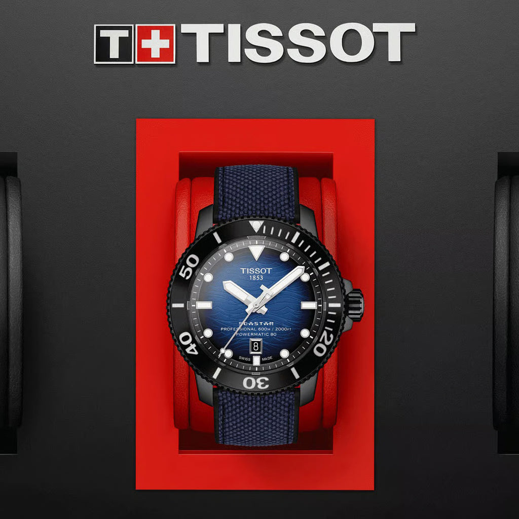 Seastar 2000 Men Automatic Multicolour Dial Analog Fabric Watch T1206073704100