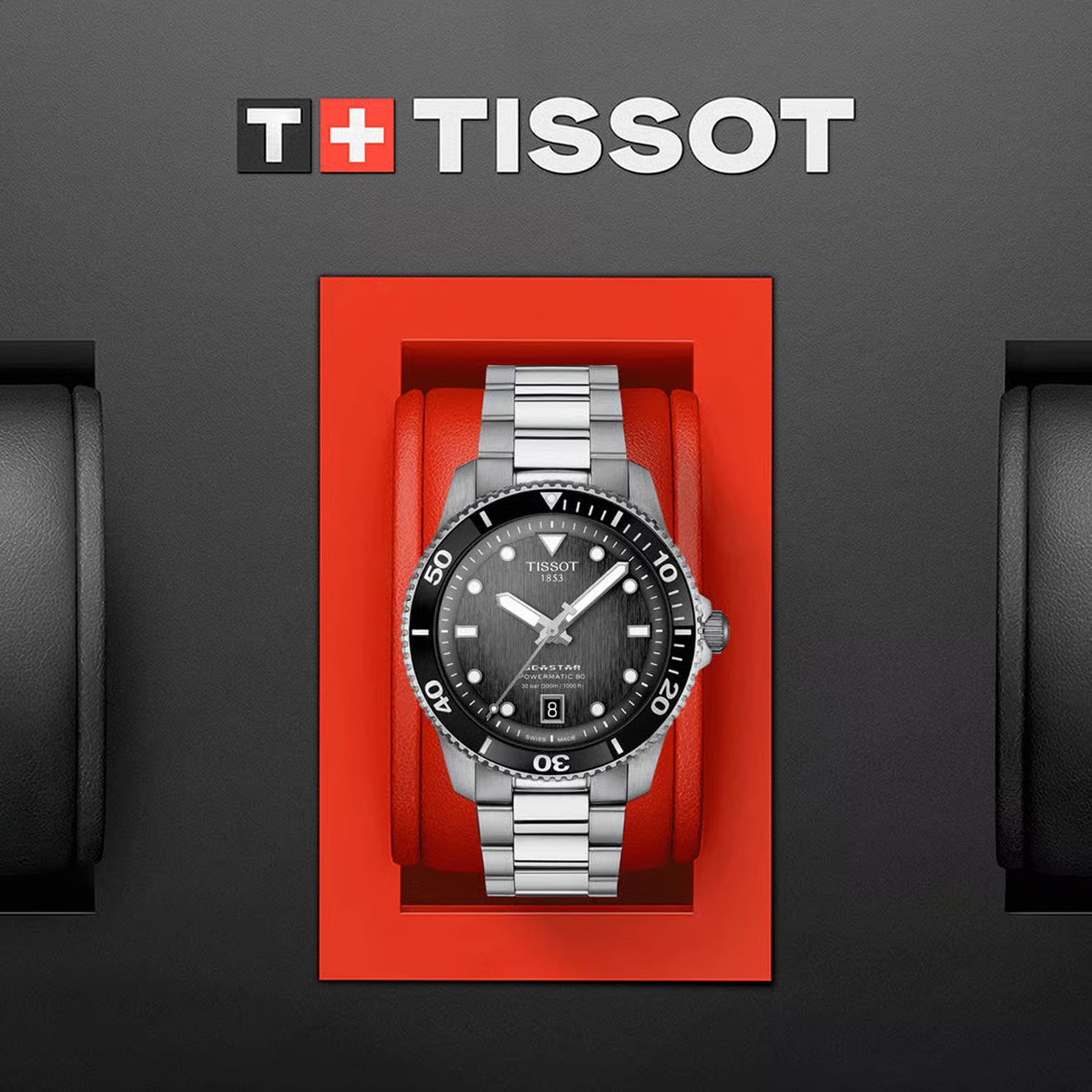 Seastar 1000 Men Automatic Multicolour Dial Analog Stainless Steel Watch T1208071105100