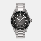 Tissot Round Grey Black Analog watch
