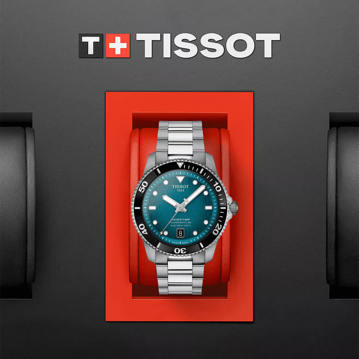 Seastar Unisex Automatic Turquoise Dial Analog Stainless Steel Watch T1208071109100