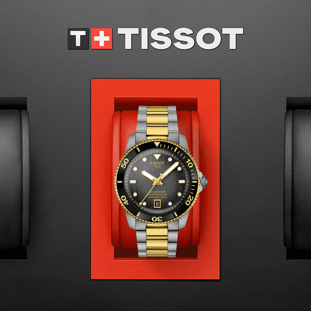 Seastar 1000 Men Automatic Multicolour Dial Analog Stainless Steel Watch T1208072205100