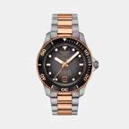 Seastar 1000 Men Automatic Graded Grey-Black Dial Analog Stainless Steel Watch T1208072205101