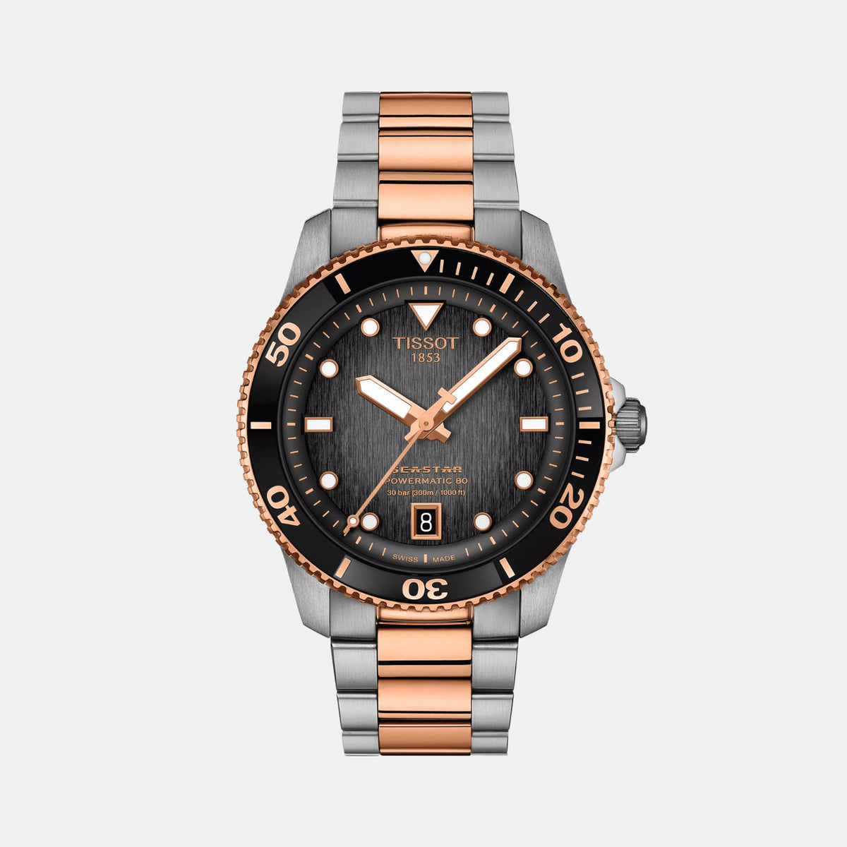 Seastar Unisex Automatic Grey Dial Analog Stainless Steel Watch T1208072205101