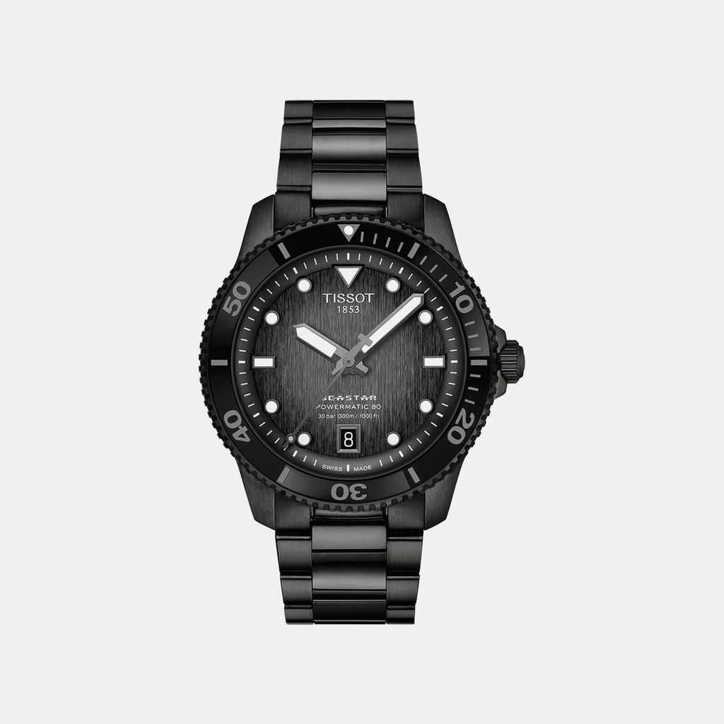 Seastar 1000 Men Automatic Multicolour Dial Analog Stainless Steel Watch T1208073305100
