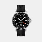 Seastar 1000 Men Quartz Black Dial Analog Rubber Watch T1208521705100